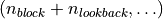 (n_{block} + n_{lookback}, \ldots)